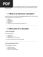 Parts of a Calculator Explained | PDF | Teaching Methods & Materials