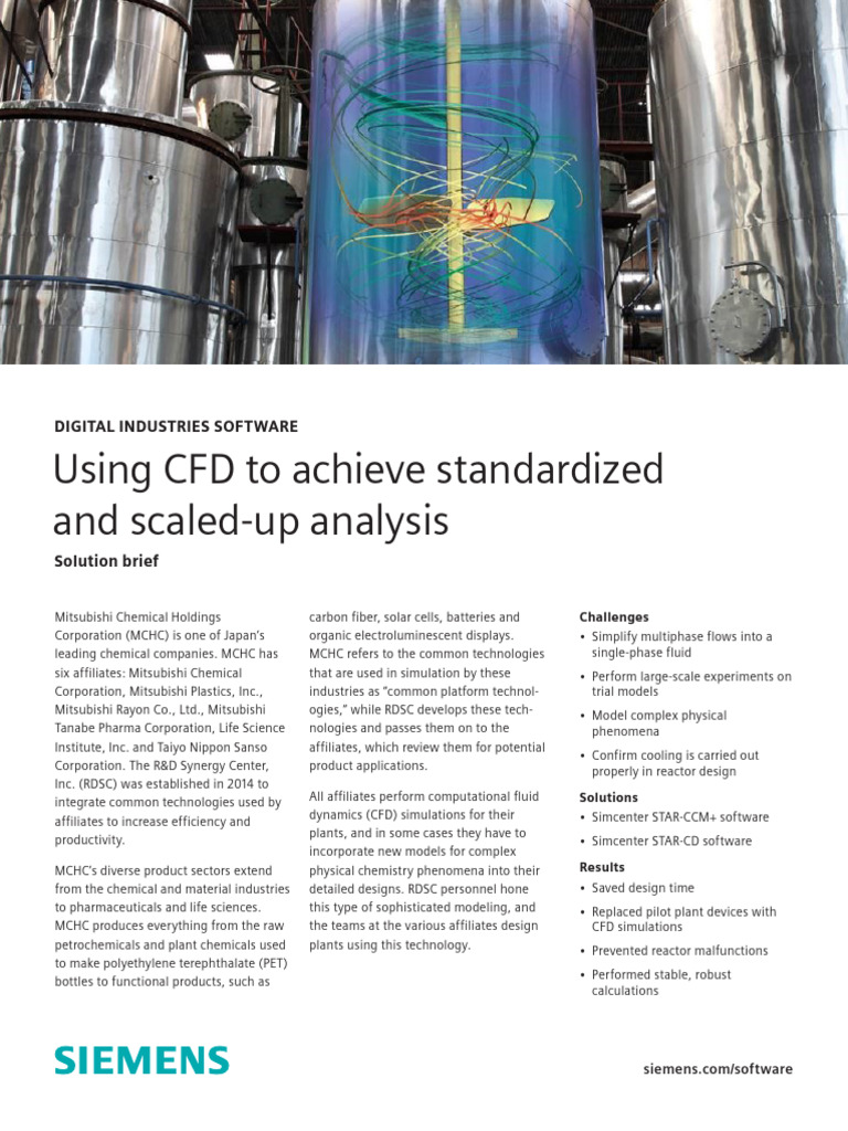 Siemens SW Using CFD to Achieve Standardized and Scaled Up Analysis ...