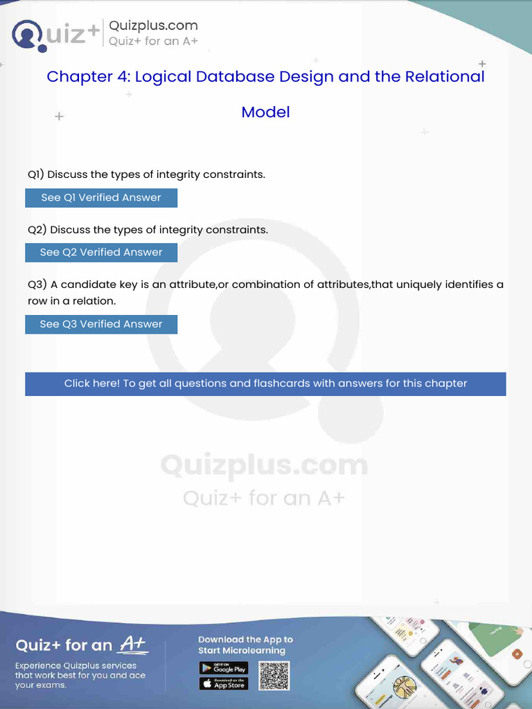 Discuss the Types of Integrity Constraints | PDF | Databases | Data ...