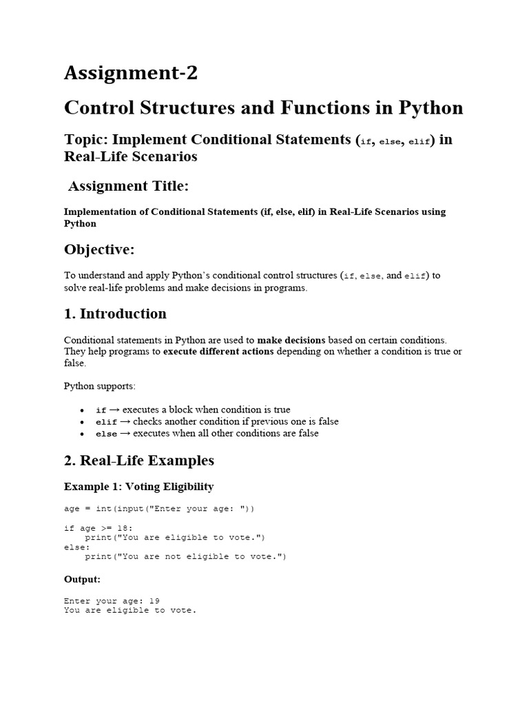 Assignment 2 | PDF | Python (Programming Language) | Computer Programming