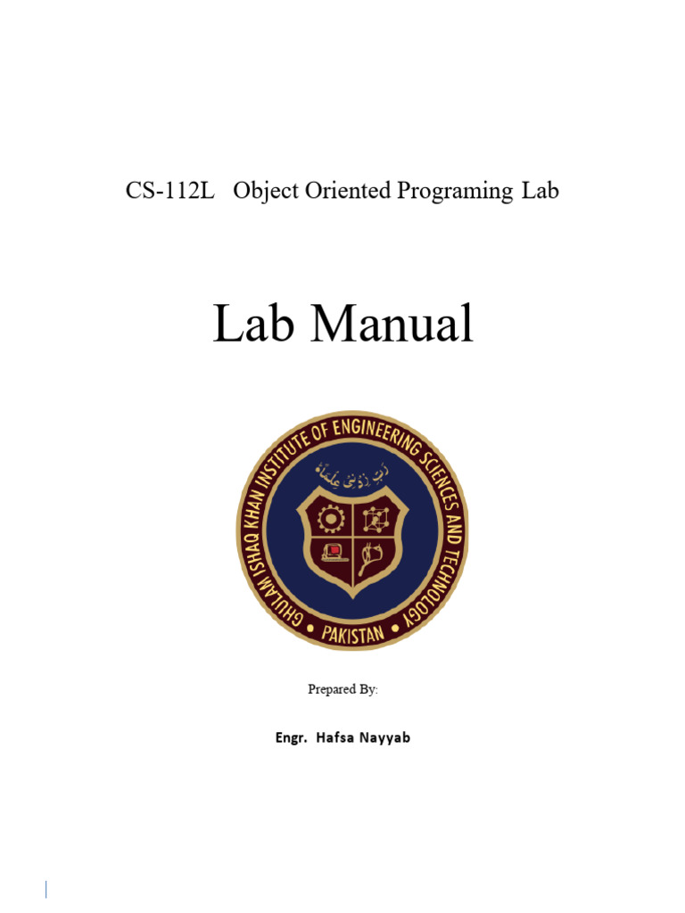 Lab Manual 112 | PDF | Control Flow | Data Type