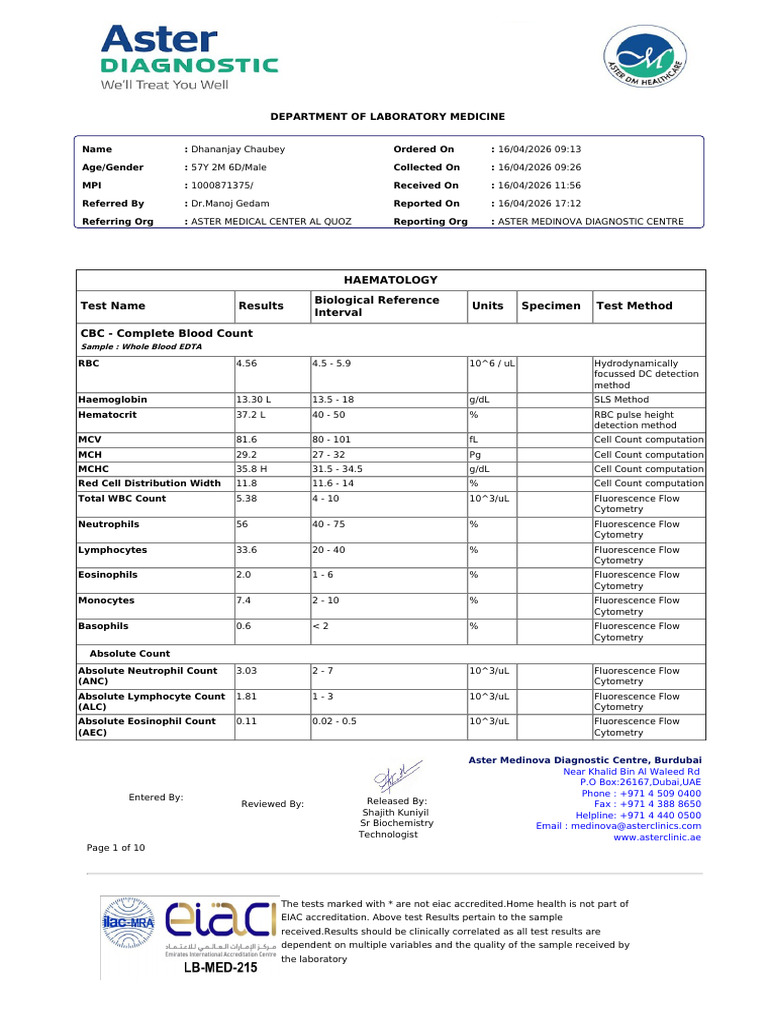 lab_report_29473382_20260416052932 | PDF | Medical Specialties ...