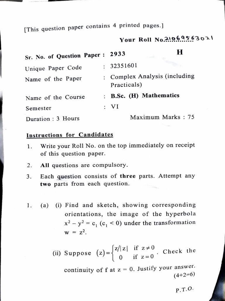 Complex Analysis | PDF