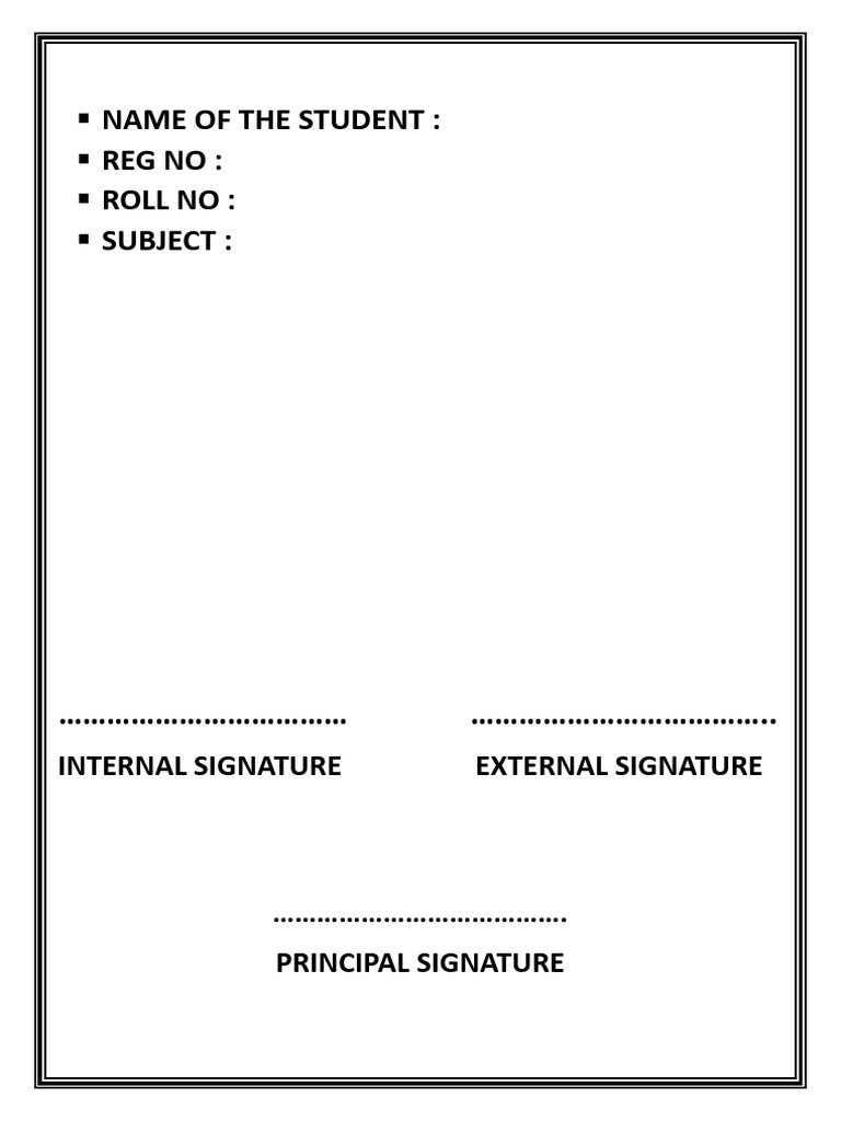 Front Document | PDF
