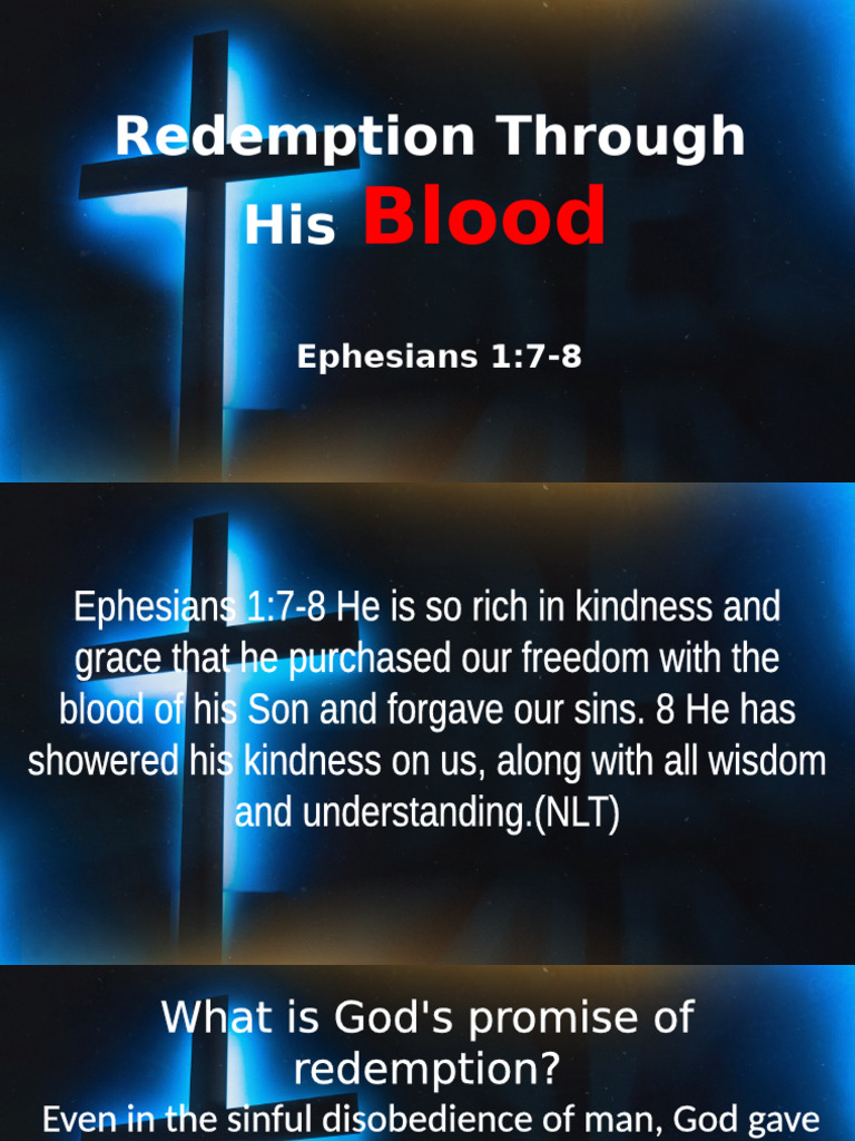 Redemption Through His Blood | PDF | Salvation | God In Christianity