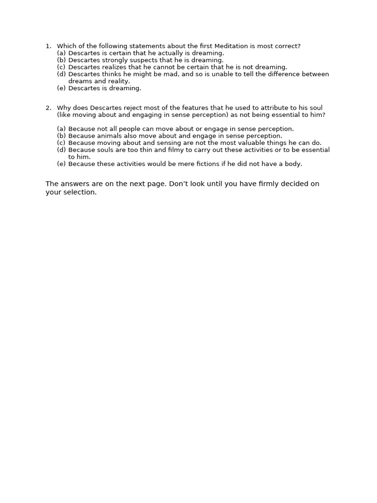 Test 1 Extra Exercise | PDF