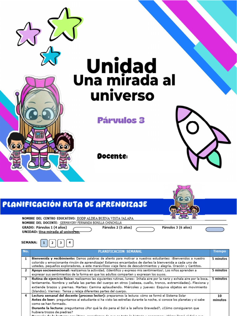 Soy Parte de Universo | PDF | Educación de la primera infancia | Tierra