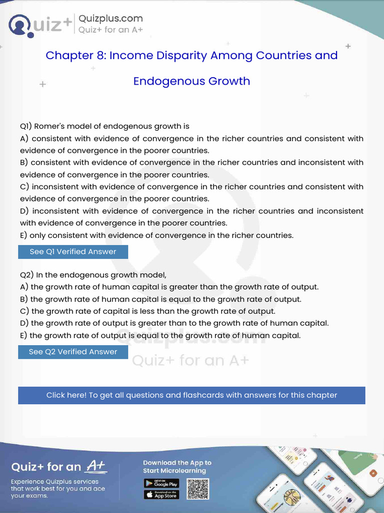 Romers Model of Endogenous Growth Is | PDF | Exchange Rate | Labour ...
