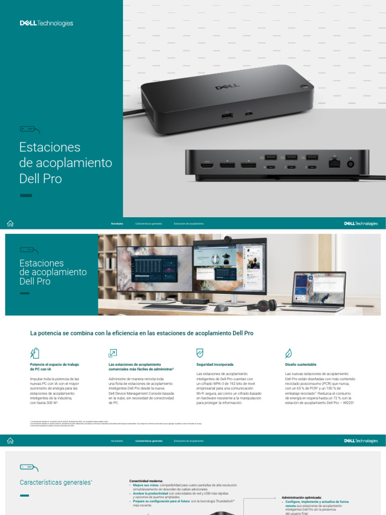 Dell Docking Solutions Family Brochure | PDF | USB | Protocolos de capa ...