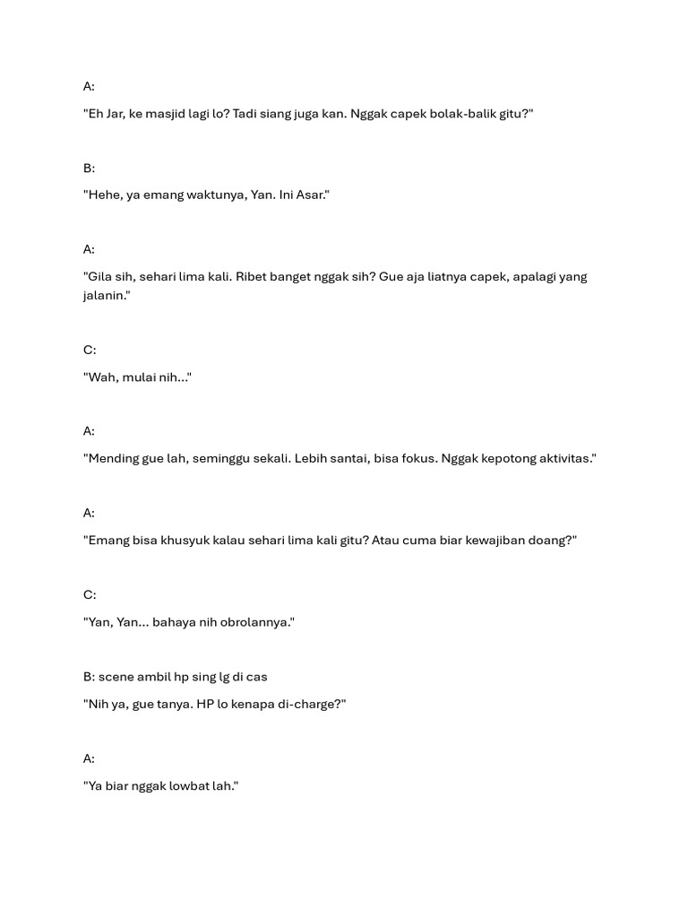 Script Drama | PDF