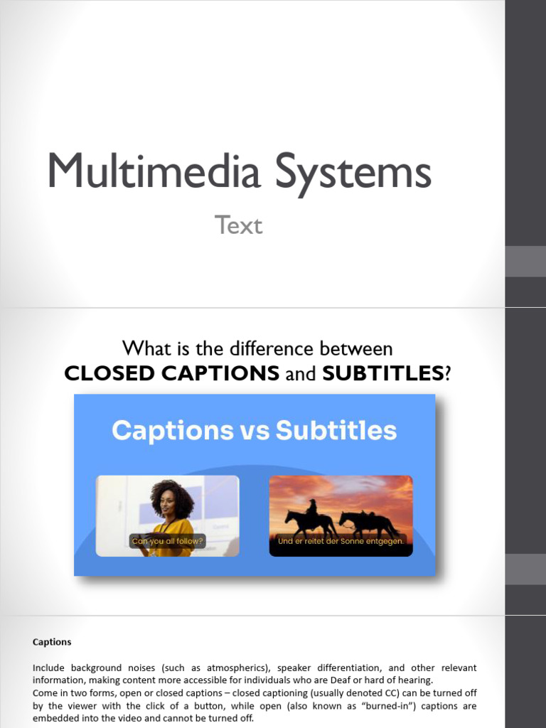 Multimedia Systems - Text | PDF | Typefaces | Serif