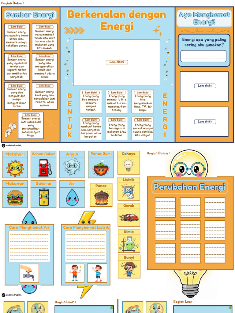 Lapbook Berkenalan Dengan Energi BAB 4 | PDF