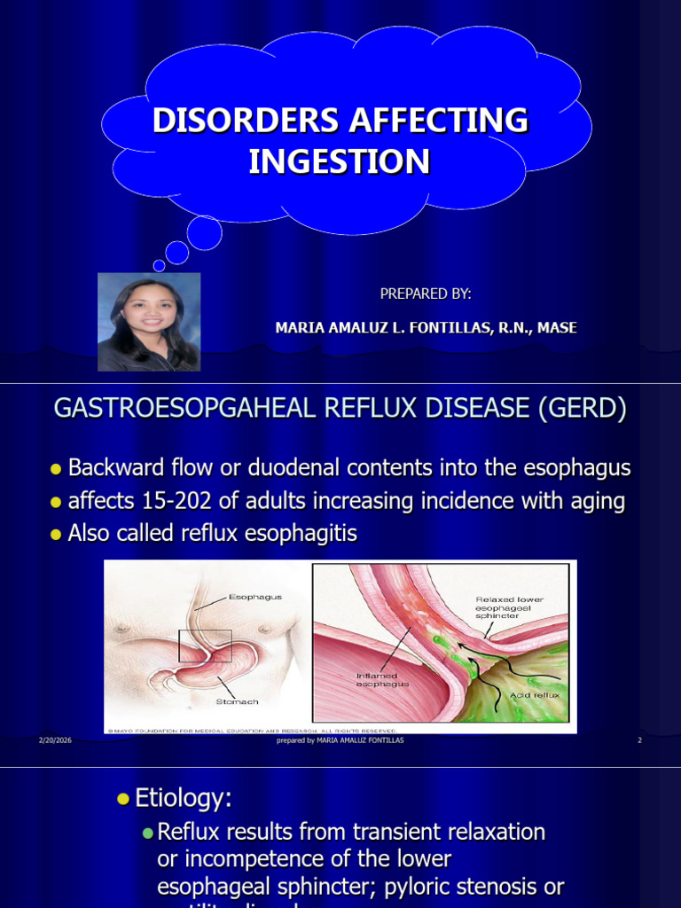 Git Disorders of Ingestion 2026 | PDF | Gastroesophageal Reflux Disease ...