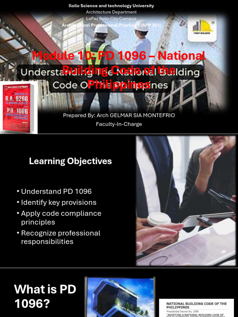 Module 10 National Building Code | PDF