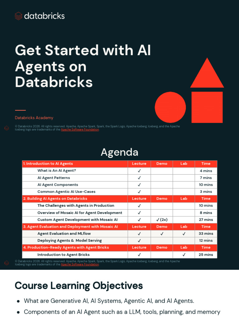 get-started-with-ai-agents-on-databricks | PDF | Artificial ...