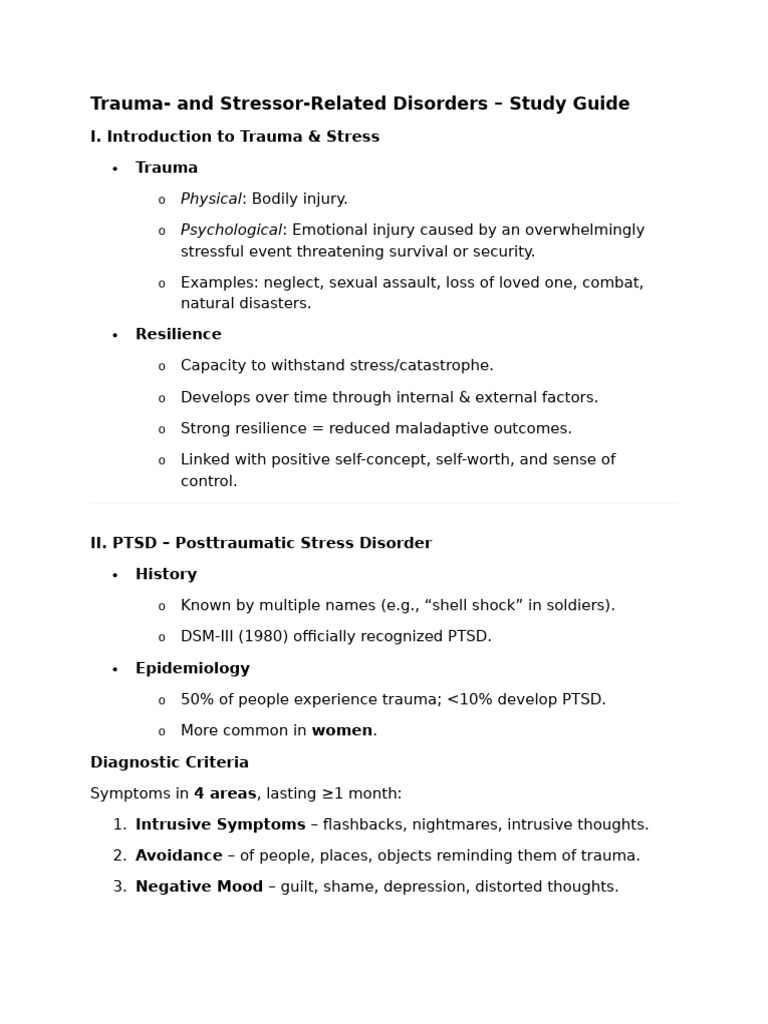 Trauma | PDF | Psychological Trauma | Cognitive Behavioral Therapy