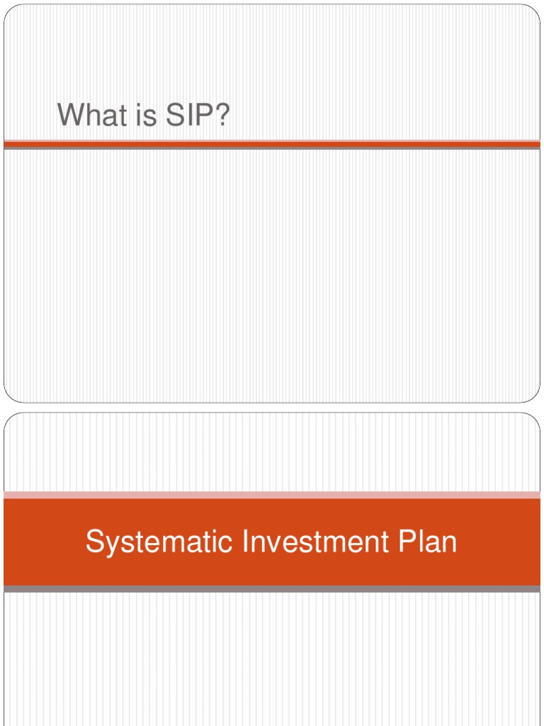 Understanding Systematic Investment Plans | PDF | Finance & Money ...