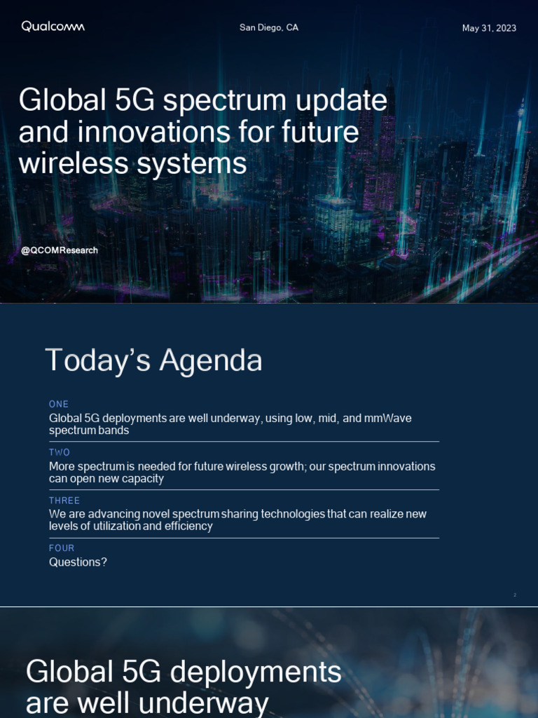 Global 5g Spectrum Status and Innovations for Future Wireless Systems ...