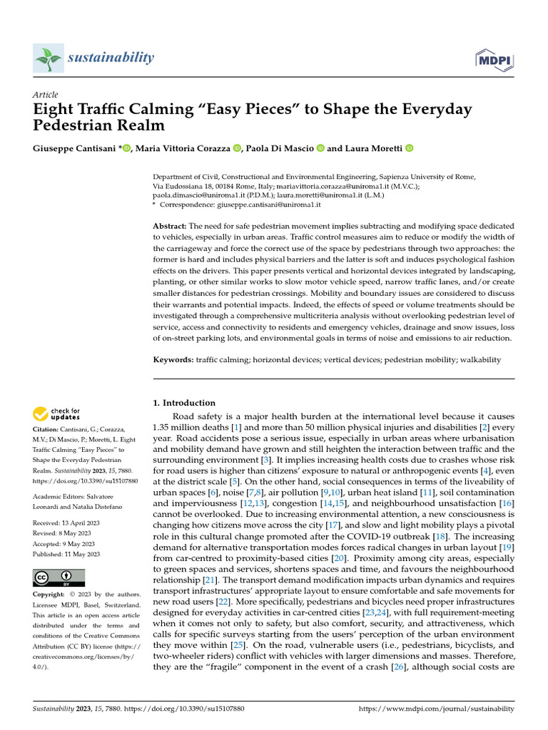 Paper Cantisani | PDF | Traffic | Traffic Collision
