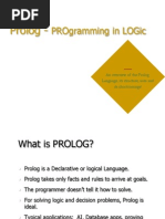 Prolog - : Programming in Logic