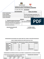 Cronograma de Chequeo de Registros