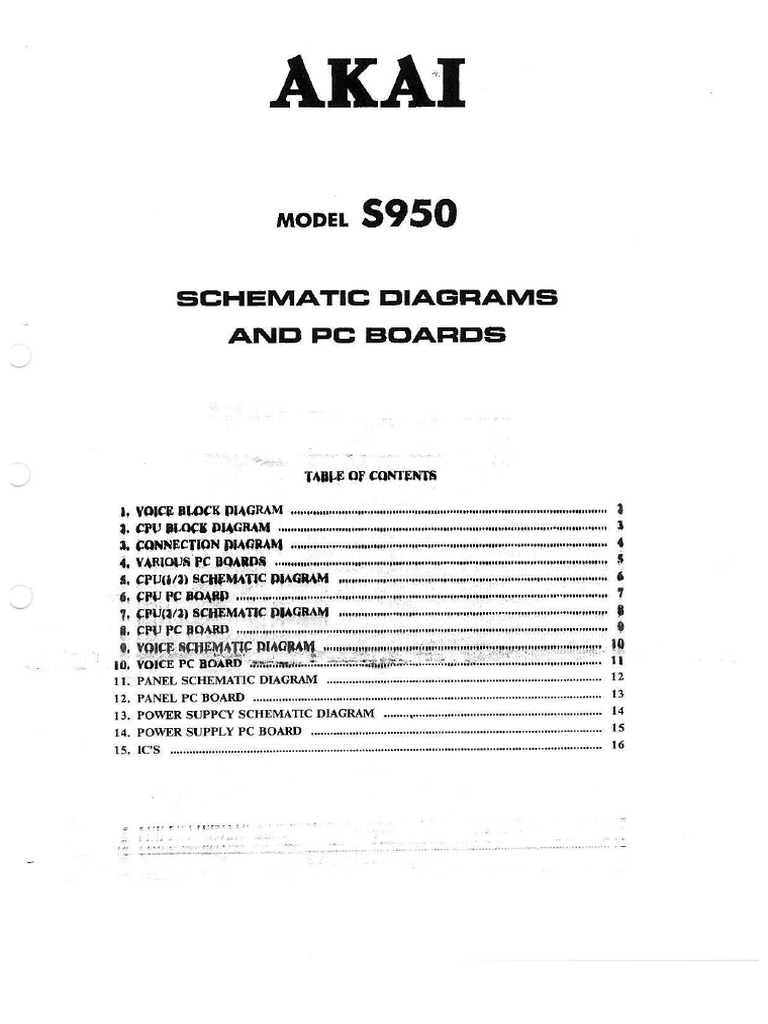 Akai-S950-mds-sch | PDF