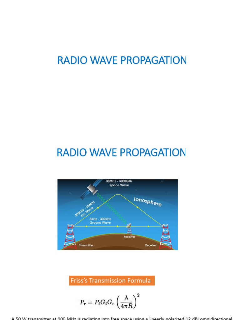 Wave Propagation Updated 2025 | PDF | Ionosphere | Waves