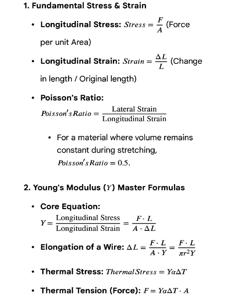 4.Young's Modulus & Elasticity | PDF
