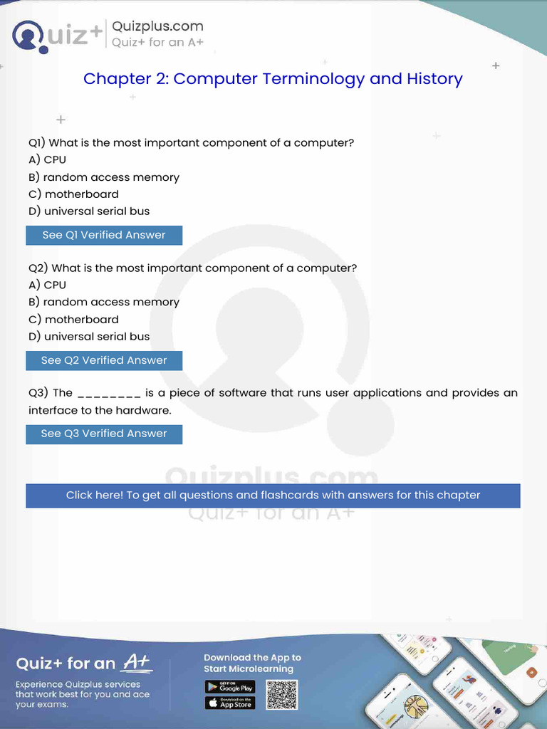 What is the Most Important Component of a Computer | PDF | Computing