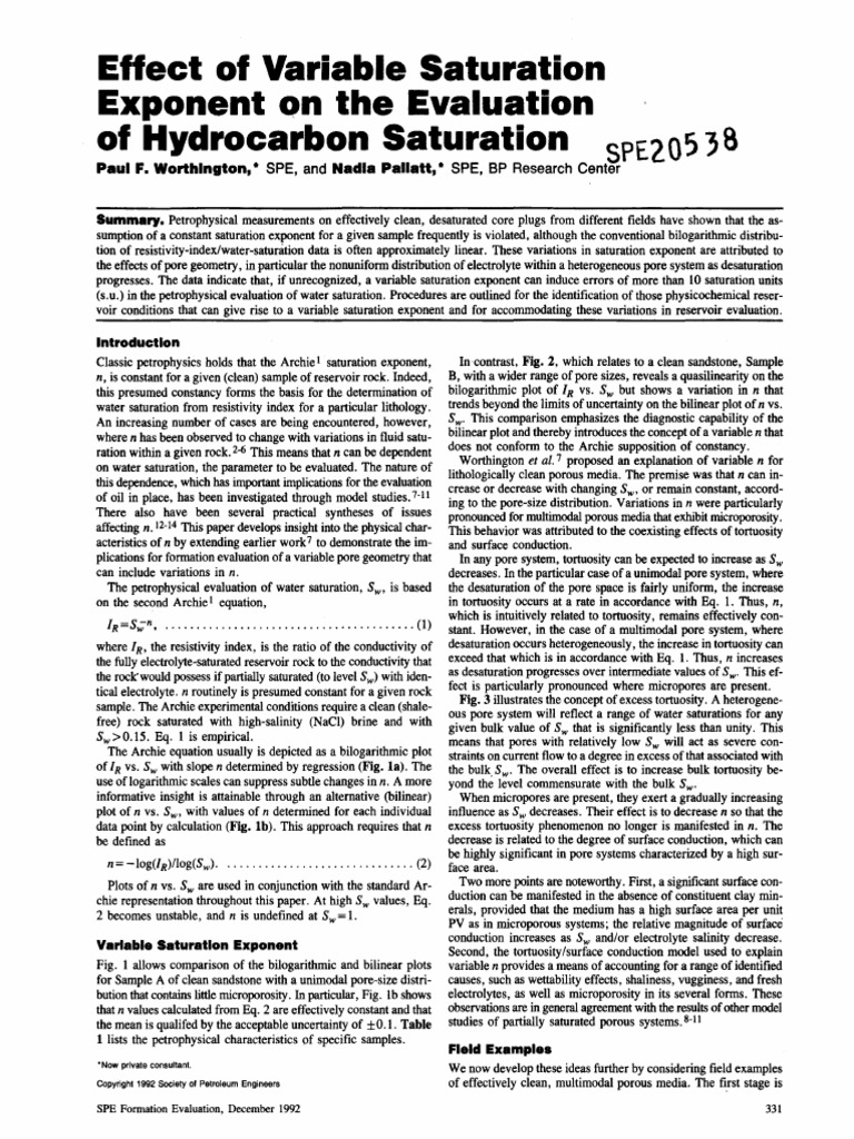 1992_Effect of Variable Saturation Exponent on the Evaluation of ...