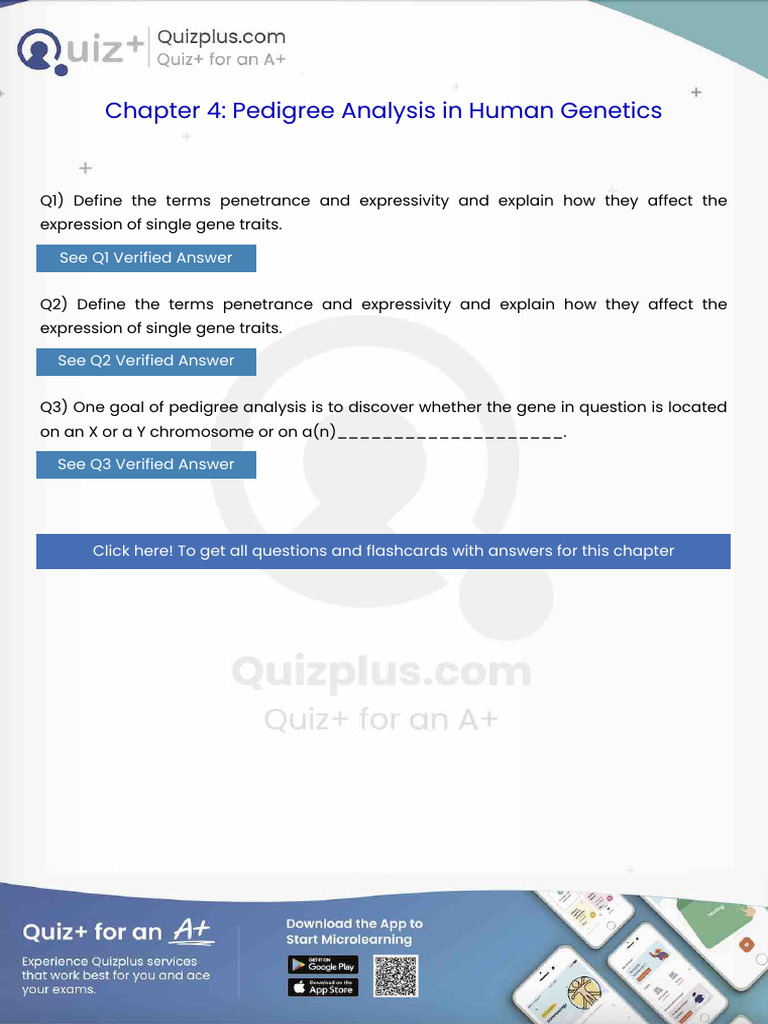 Define the Terms Penetrance and Expressivity and Explain How They ...
