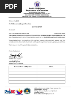 DepEd Excuse Letter Template | PDF | Government Related Organizations ...