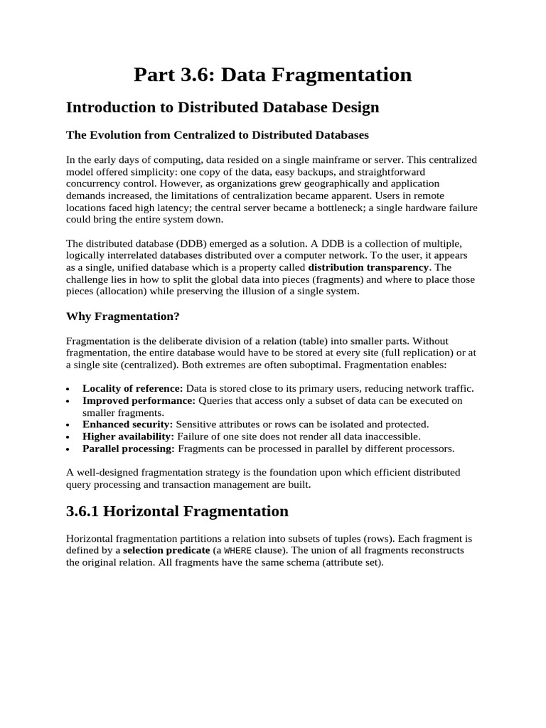 Fragmentation and Replication | PDF | Replication (Computing) | Databases