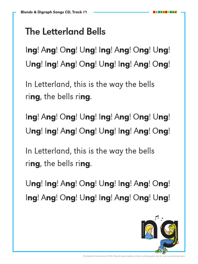 Blends and Digraphs Songs | PDF