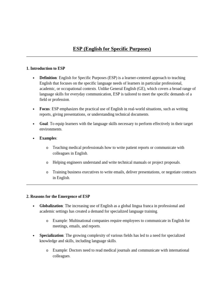 ESP | PDF