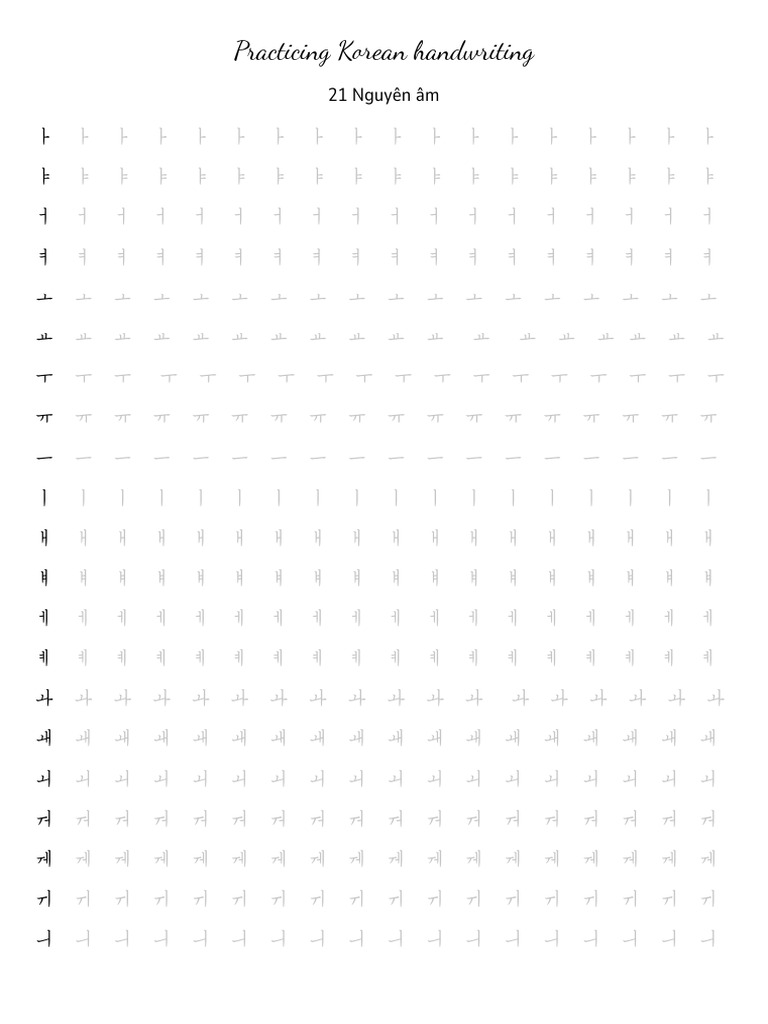 PRACTICE Tieng Han | PDF