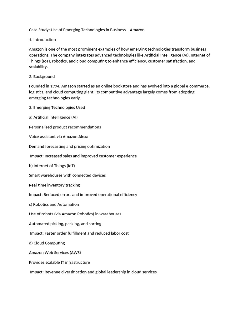 Case Study ET | PDF