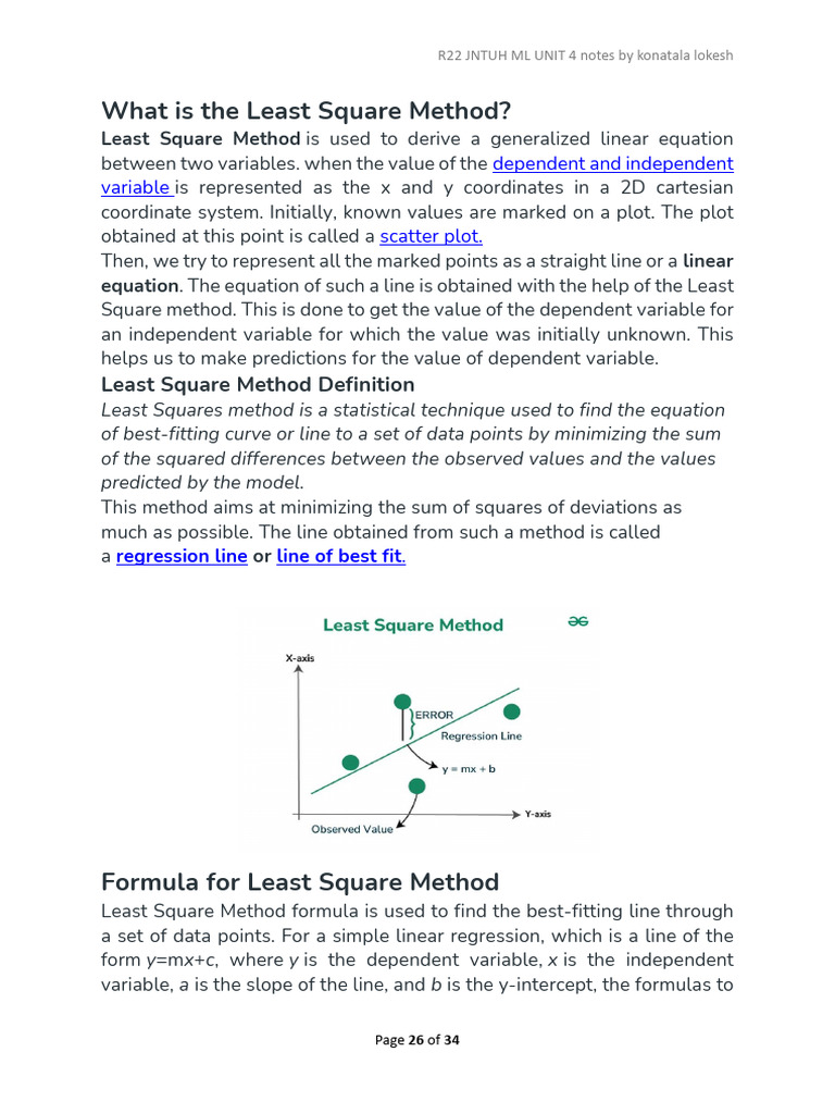 Least Square Optimization | PDF | Least Squares | Linear Regression