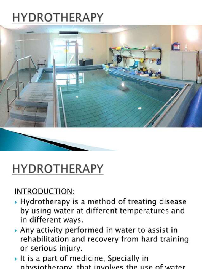 Hydrotherapy | PDF