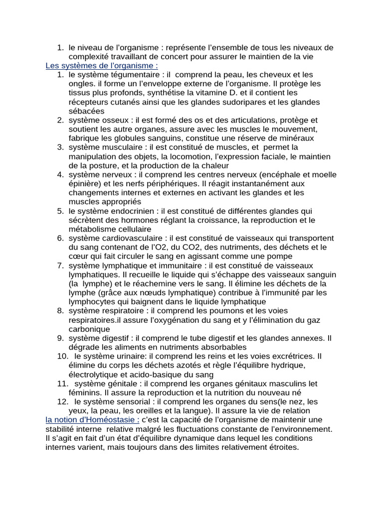 le niveau de 02 | PDF | Sang | Système lymphatique