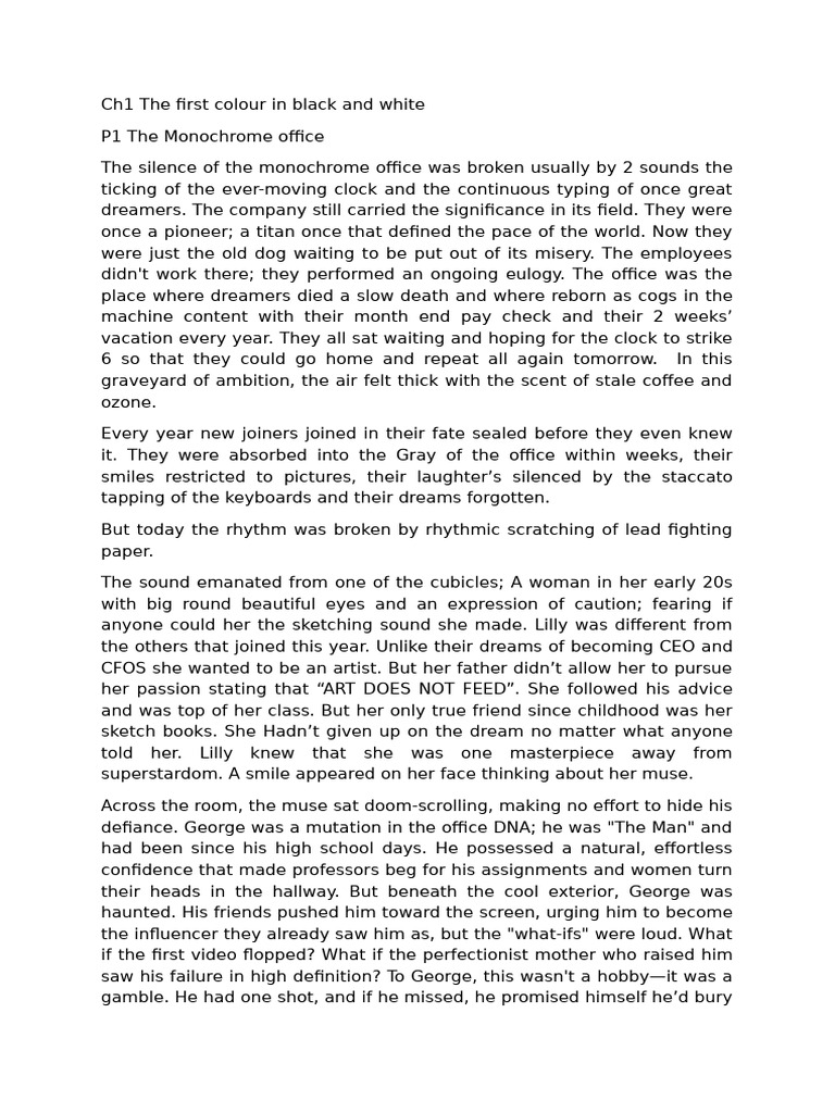 Chapter 1 The start | PDF