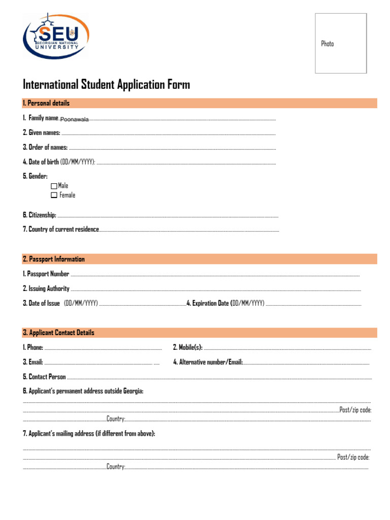 Application Form 2026-2027 | PDF | International English Language ...