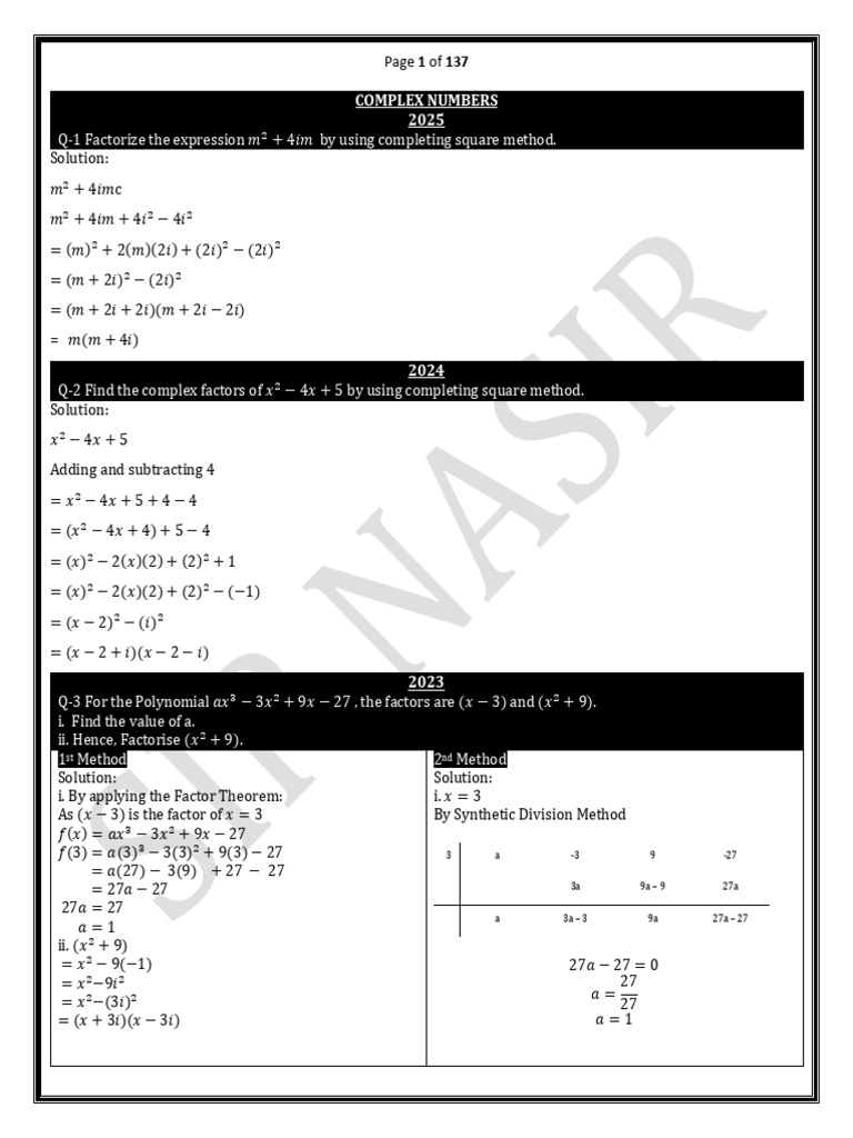 Maths Solution | PDF | Determinant | Factorization