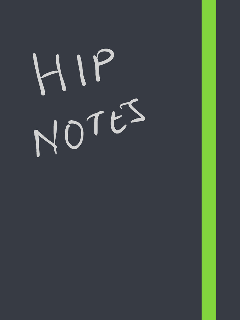 Orthopaedic Hip Examination Notes | PDF | Anatomical Terms Of Motion | Hip