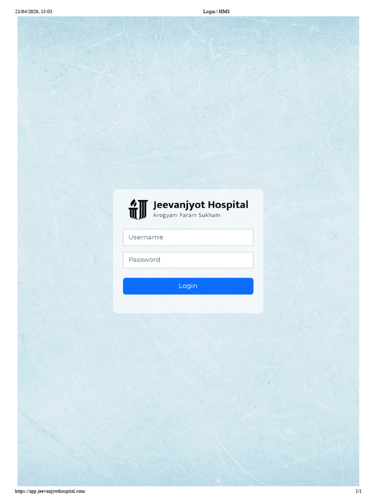 Login _ HMS | PDF