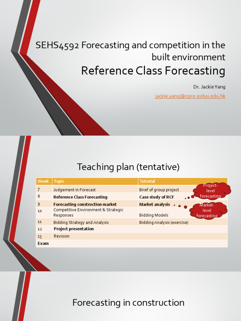 Week 8 Reference Class Forecasting(1) (1) | PDF | Standard Deviation ...