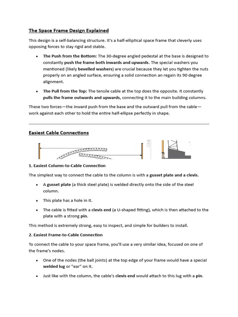 The Space Frame Design Explained | PDF | Screw | Mechanical Engineering