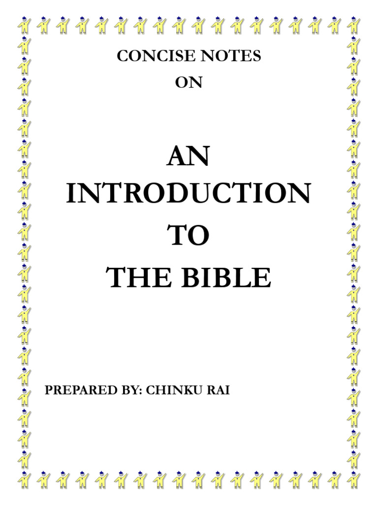 An Introduction to the Bible | PDF | Bible | Septuagint