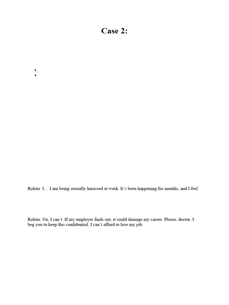 Case 2 for Confidentiality | PDF | Psychology | Mental Health