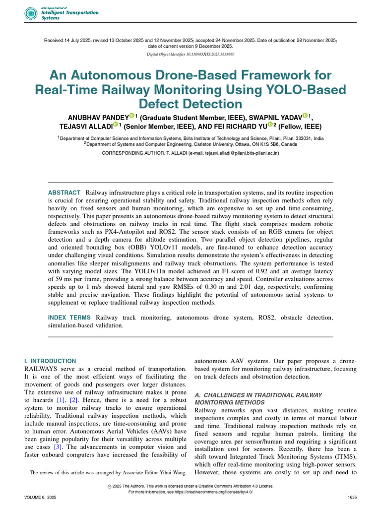 An Autonomous Drone-Based Framework for Real-Time Railway Monitoring ...